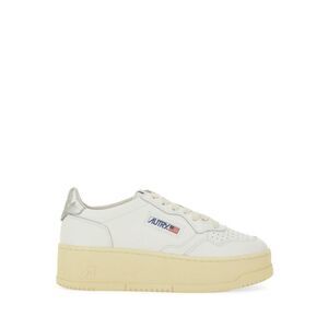 AUTRY Women's Vintage-Inspired Leather Low-Top Sneakers Women WHITE
